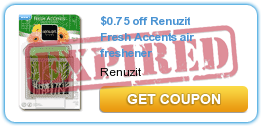 $0.75 off Renuzit Fresh Accents air freshener