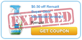 $0.50 off Renuzit Super Odor Neutralizer product