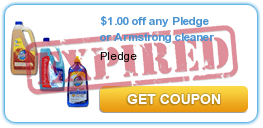 $1.00 off any Pledge or Armstrong cleaner