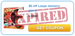 $6 off Loopz memory game